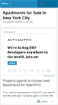 Mobile Screenshot of apartmentsforsaleinnewyorkcity.wordpress.com