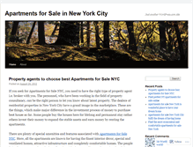 Tablet Screenshot of apartmentsforsaleinnewyorkcity.wordpress.com