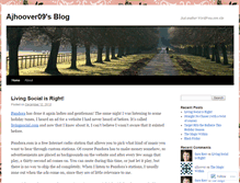 Tablet Screenshot of ajhoover09.wordpress.com