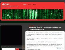 Tablet Screenshot of dirtyt.wordpress.com