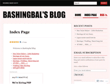 Tablet Screenshot of bashingbal.wordpress.com