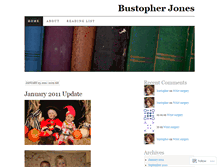 Tablet Screenshot of bustopherjones.wordpress.com