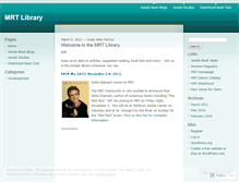 Tablet Screenshot of mrtlibrary.wordpress.com