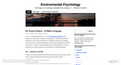 Desktop Screenshot of environpsych.wordpress.com