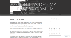 Desktop Screenshot of cronicasdeumapessoacomum.wordpress.com