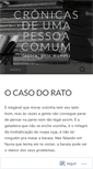 Mobile Screenshot of cronicasdeumapessoacomum.wordpress.com