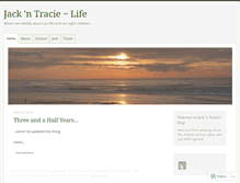 Tablet Screenshot of jackntracie.wordpress.com