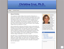 Tablet Screenshot of christinacruz.wordpress.com