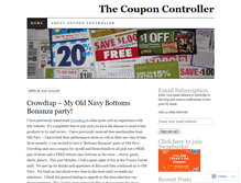 Tablet Screenshot of couponcontroller.wordpress.com