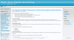 Desktop Screenshot of dukedoesdigitalmarketing.wordpress.com