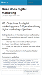 Mobile Screenshot of dukedoesdigitalmarketing.wordpress.com