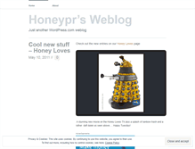 Tablet Screenshot of honeypr.wordpress.com