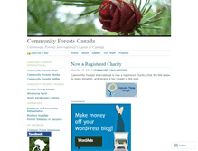 Tablet Screenshot of communityforests.wordpress.com