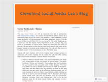 Tablet Screenshot of clevelandsocialmedialab.wordpress.com