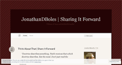 Desktop Screenshot of jonathandboles.wordpress.com