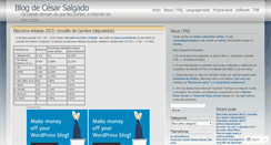 Desktop Screenshot of cesarsalgado.wordpress.com