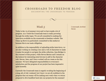 Tablet Screenshot of crossroadstofreedom.wordpress.com
