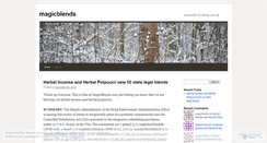 Desktop Screenshot of magicblends.wordpress.com
