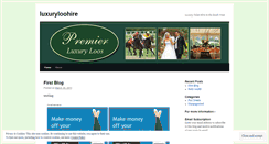 Desktop Screenshot of luxuryloohire.wordpress.com