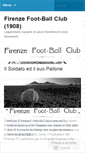 Mobile Screenshot of firenzefootballclub.wordpress.com