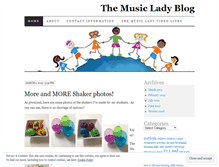 Tablet Screenshot of musiclady1.wordpress.com