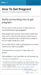 Mobile Screenshot of gettingpregnant.wordpress.com