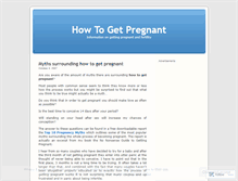 Tablet Screenshot of gettingpregnant.wordpress.com