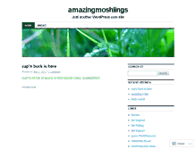 Tablet Screenshot of amazingmoshlings.wordpress.com