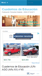 Mobile Screenshot of cuadernosdeeducacion.wordpress.com