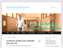 Tablet Screenshot of cuadernosdeeducacion.wordpress.com