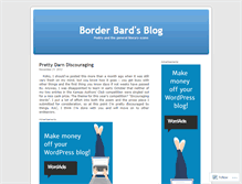 Tablet Screenshot of borderbard.wordpress.com