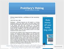 Tablet Screenshot of prohillary.wordpress.com