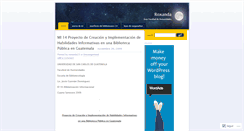 Desktop Screenshot of bibliotecologiaguate.wordpress.com