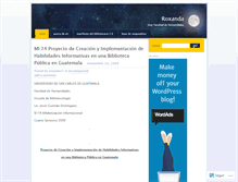 Tablet Screenshot of bibliotecologiaguate.wordpress.com