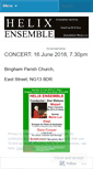 Mobile Screenshot of helixensemble.wordpress.com