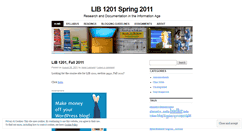 Desktop Screenshot of lib1201spring2011.wordpress.com