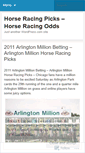 Mobile Screenshot of horseracingpicksodds.wordpress.com