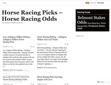 Tablet Screenshot of horseracingpicksodds.wordpress.com