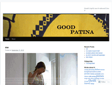 Tablet Screenshot of goodpatina.wordpress.com