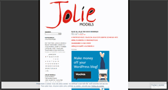 Desktop Screenshot of joliemodels.wordpress.com