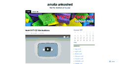 Desktop Screenshot of amaliaunleashed.wordpress.com