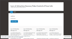 Desktop Screenshot of lawofattractionsuccess.wordpress.com