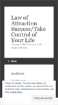 Mobile Screenshot of lawofattractionsuccess.wordpress.com