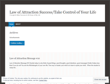 Tablet Screenshot of lawofattractionsuccess.wordpress.com
