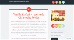 Desktop Screenshot of cuisinepatisseriechocolatandco.wordpress.com