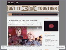 Tablet Screenshot of itsyourlifegetittogether.wordpress.com