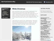 Tablet Screenshot of dalefrankinsurance.wordpress.com