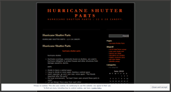 Desktop Screenshot of hurricaneshutterpartsdff.wordpress.com