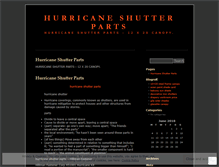 Tablet Screenshot of hurricaneshutterpartsdff.wordpress.com