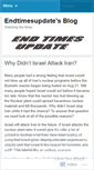 Mobile Screenshot of endtimesupdate.wordpress.com